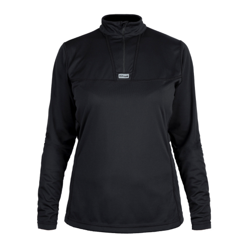 PARAMO WOMENS CAMBIA ZIP NECK BLACK.png